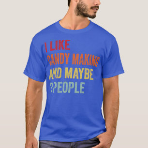 T-shirt J'Aime Les Candy Fabriquant Peut-Être 3 Personnes