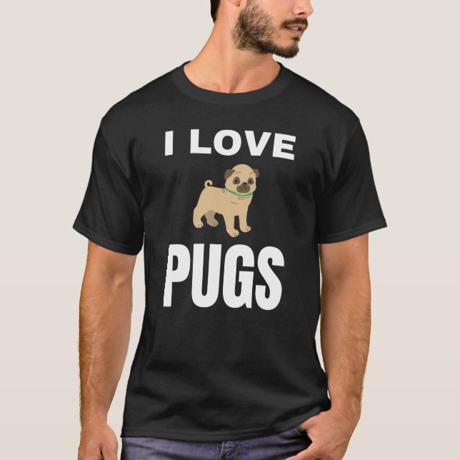 T-shirt J'aime les Carlins (Devant)