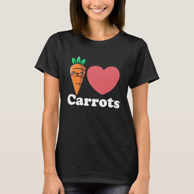 T-shirt J'aime les carottes (Devant)