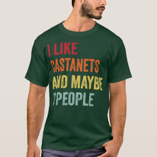 T-shirt J'Aime Les Castanets Peut-Être 3 Personnes