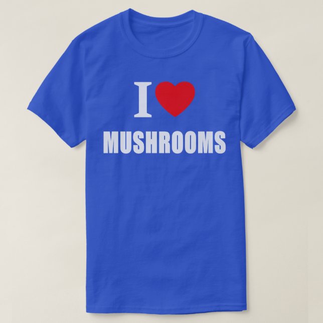 T-shirt J'Aime Les Champignons Pour Les Végétariens Cuisin (Design devant)