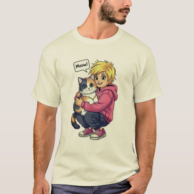 T-shirt J'aime les chats (Devant)