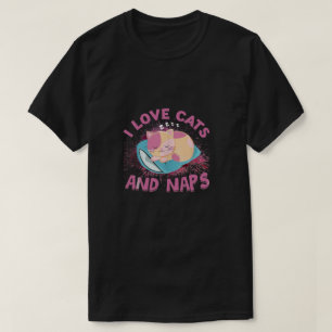 T-shirt J'Aime Les Chats Et Les Siestes