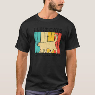 T-shirt J'Aime Les Chats Et Peut-Être 3 Personnes Chat Dre