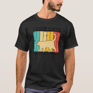 T-shirt J'Aime Les Chats Et Peut-Être 3 Personnes Entraîne