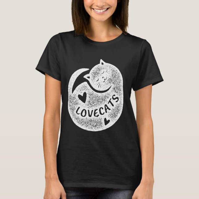 T-shirt J'aime les chats félins (Devant)