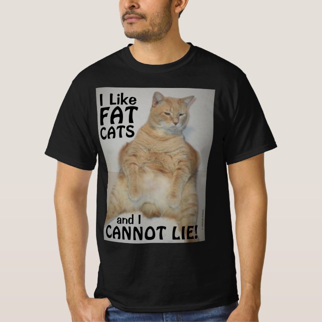 T-shirt J'aime les chats gras et je ne peux pas mourir ! T (Devant)