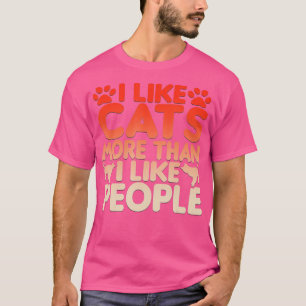 T-shirt J'Aime Les Chats Plus Que J'Aime Les Gens La Nouve