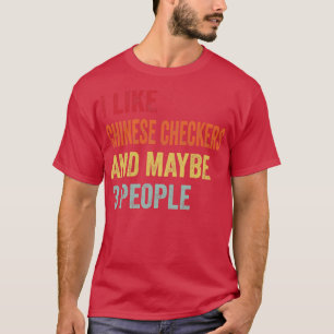 T-shirt J'Aime Les Chèques Chinois Peut-Être 3 Personnes