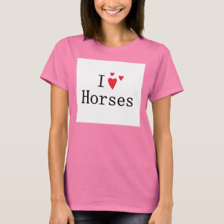 T-shirt J'aime les chevaux