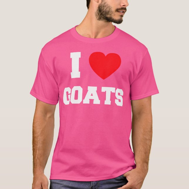 T-shirt J'aime les chèvres (Devant)