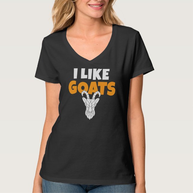 T-shirt J'aime les chèvres (Devant)