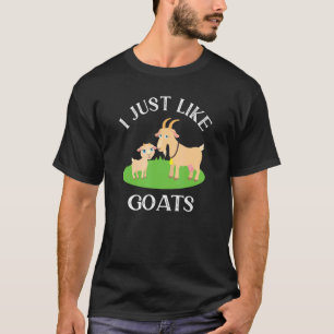T-shirt J'Aime Les Chèvres Cute Chèvre Agricole