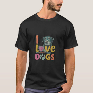 T-shirt J'aime les chiens