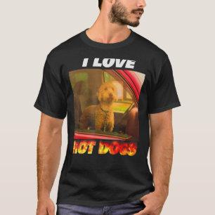 T-shirt J'Aime Les Chiens Chauds Drôle