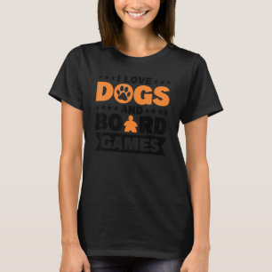 T-shirt J'aime les chiens chiens chiens jeu de société jeu