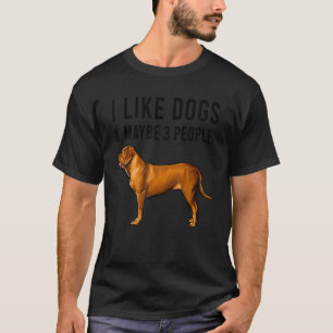 T-shirt J'Aime Les Chiens De Bordeaux Et Peut-Être 3 Perso