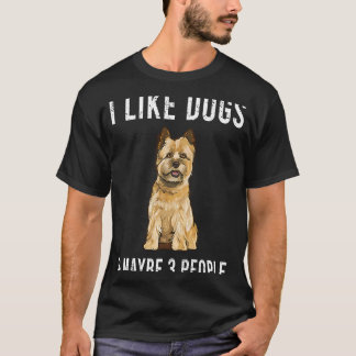 T-shirt J'Aime Les Chiens De Cairn Terrier Et Peut-Être 3 