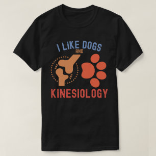 T-shirt J'aime les chiens et la kinésiologie