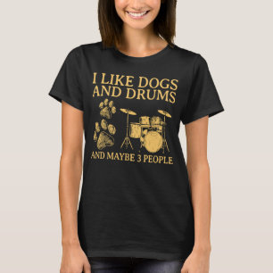 T-shirt J'Aime Les Chiens Et Les DROGUES Peut-Être 3 Perso