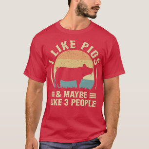 T-shirt J'Aime Les Chiens Et Peut-Être Trois Personnes Qui