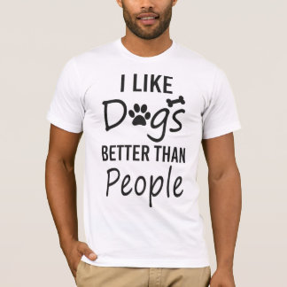 T-shirt J'Aime Les Chiens Mieux Que Les Gens