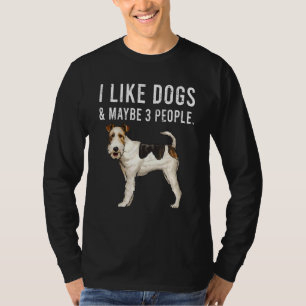 T-shirt J'Aime Les Chiens Terrier Fils Fox Et Peut-Être 3