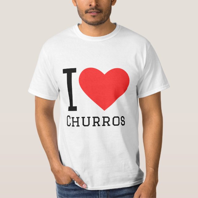 T-shirt J'aime les churros (Devant)