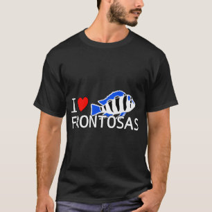 T-shirt J'aime les cichlidés frontosa amateurs de aquarium