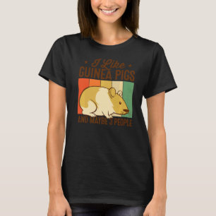 T-shirt J'Aime Les Cochons De Guinée Et Peut-Être Trois Pe
