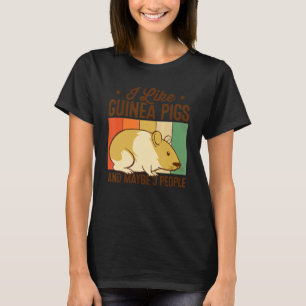 T-shirt J'Aime Les Cochons De Guinée Et Peut-Être Trois Pe