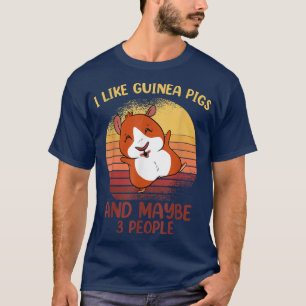 T-shirt J'aime les cochons de Guinée pour les propriétaire