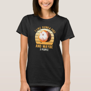 T-shirt J'Aime Les Cochons De Guinée Wheek Cavy Guinée Pig