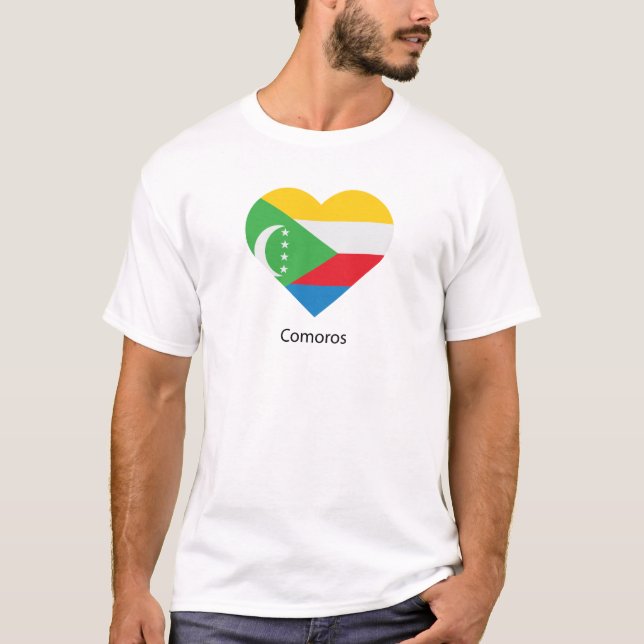 T-shirt J'aime les Comores (Devant)
