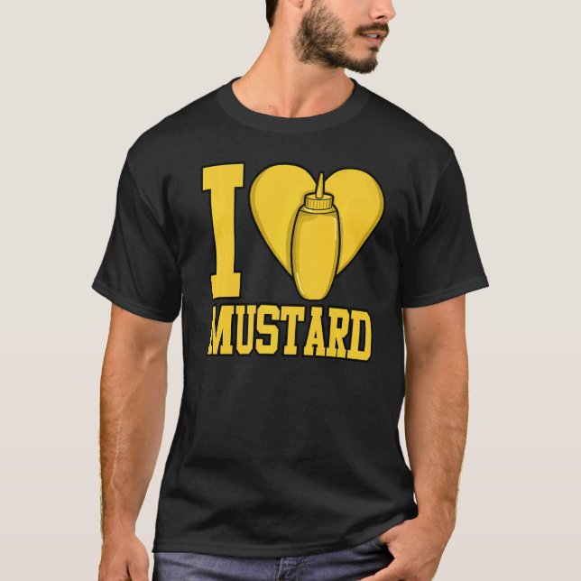 T-shirt J'Aime Les Condiments De La moutarde (Devant)