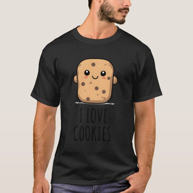 T-shirt J'aime les cookies (Devant)