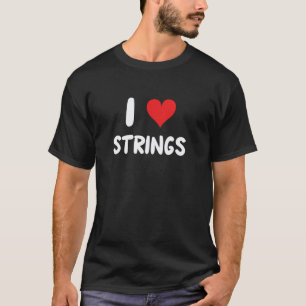 T-shirt J'aime les cordes - Artisanat de laine Guitare Gui