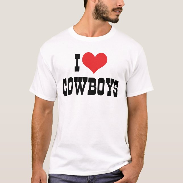 T-shirt J'aime les cow-boys (Devant)