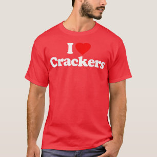 T-shirt J'Aime Les Crackers Coeur Drôle