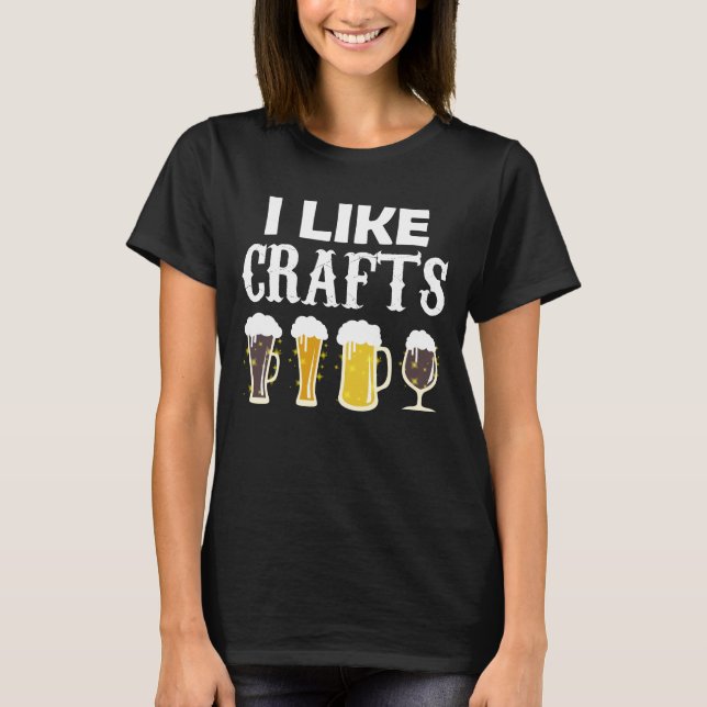 T-shirt J'AIME LES CRAFES Artisanat Bière Microbré Hops (Devant)