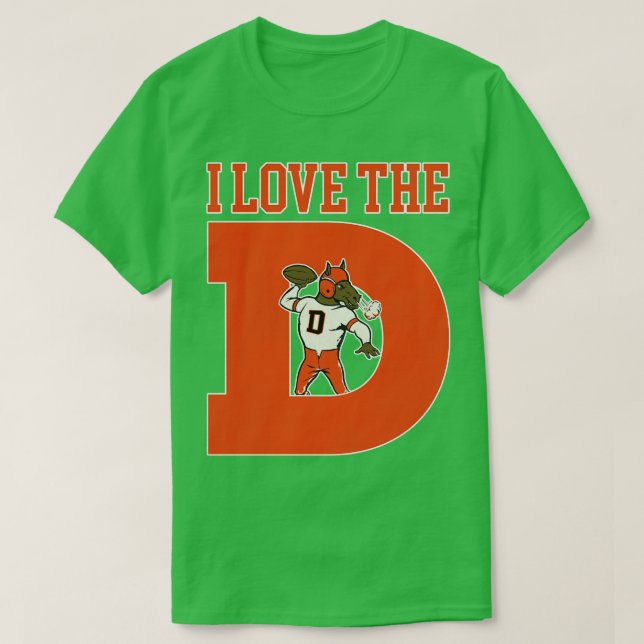 T-shirt J'aime les D Broncos (Design devant)