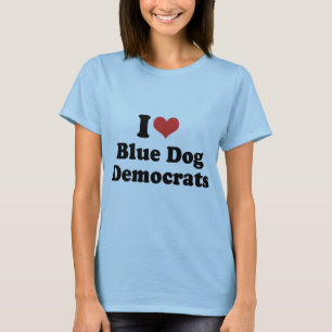 T-shirt J'AIME LES DÉMOCRATES DU CHIEN BLEU - .png