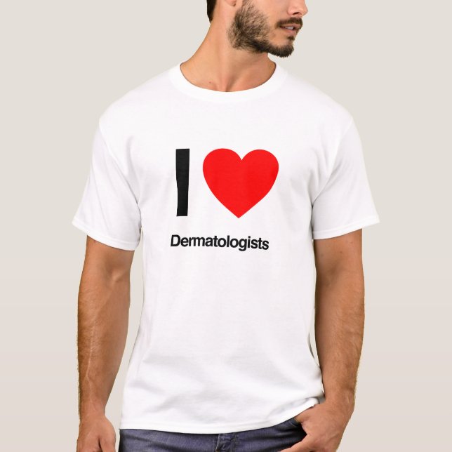 T-shirt j'aime les dermatologues (Devant)