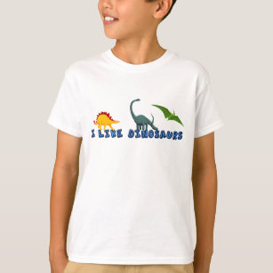 T-shirt J'Aime Les Dinosaures Cute Dino Lover Enfants