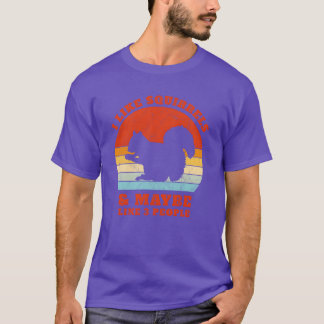 T-shirt J'aime les écureuils volants Vintage Sunset Femmes