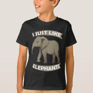 T-shirt J'Aime Les Éléphants Zoo Cirque Elephant Conserva