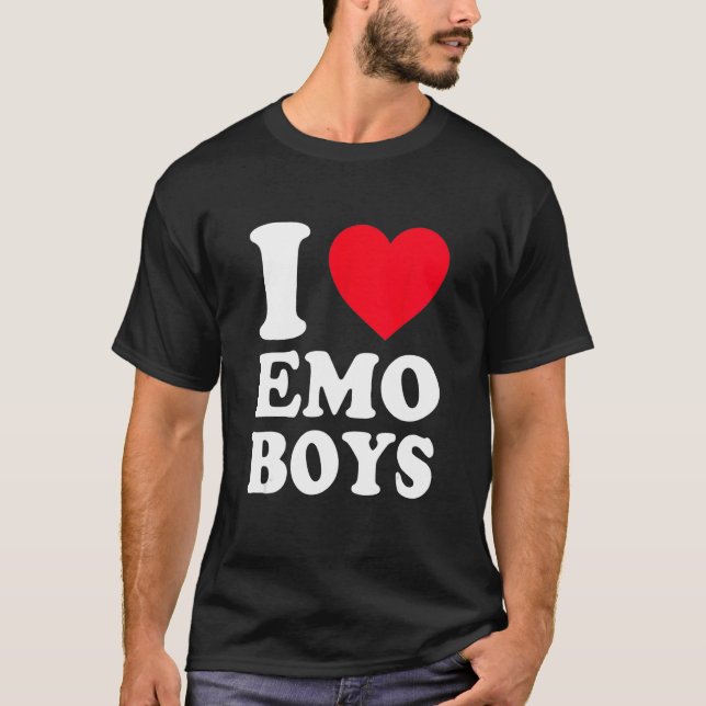 T-shirt J'Aime Les Emo Boys (Devant)