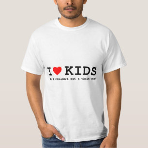 T-shirt J'aime les enfants (mais je ne pouvais pas manger
