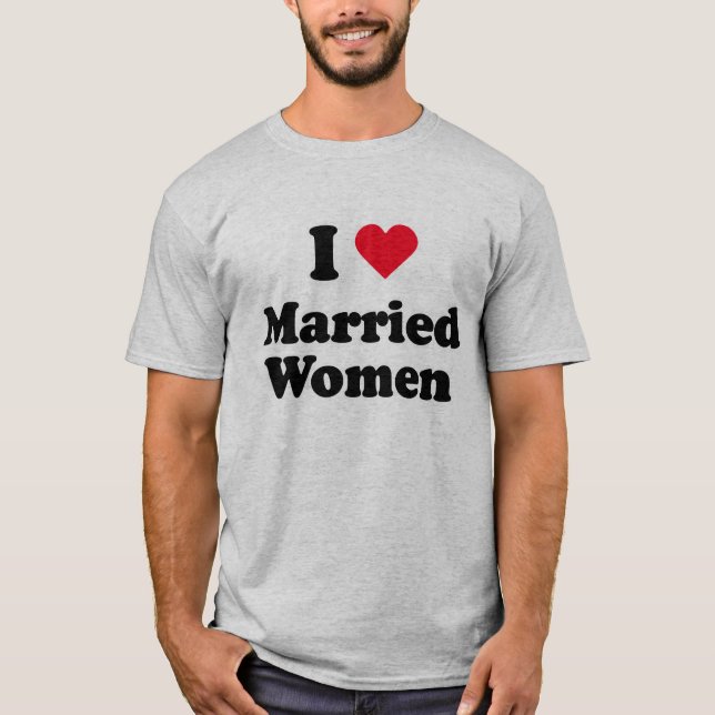 T-shirt J'aime les femmes mariées (Devant)