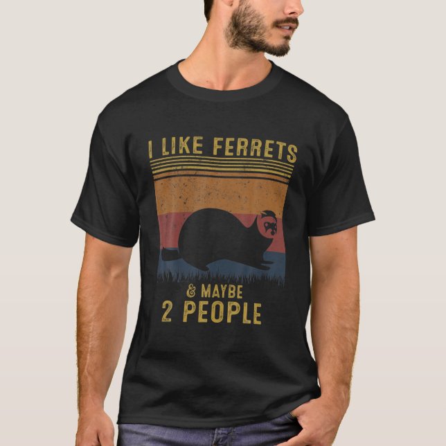 T-shirt J'Aime Les Ferrets (Devant)